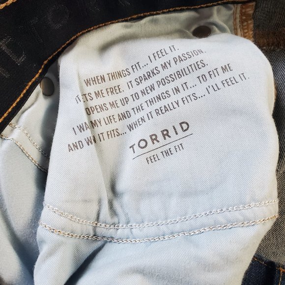 Torrid EUC Women's Plus Size 18 Short Sky High Skinny Premium Stretch Dark Jean - Picture 10 of 12